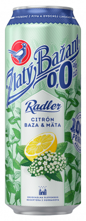 Zlatý Bažant radler baza mäta 0%