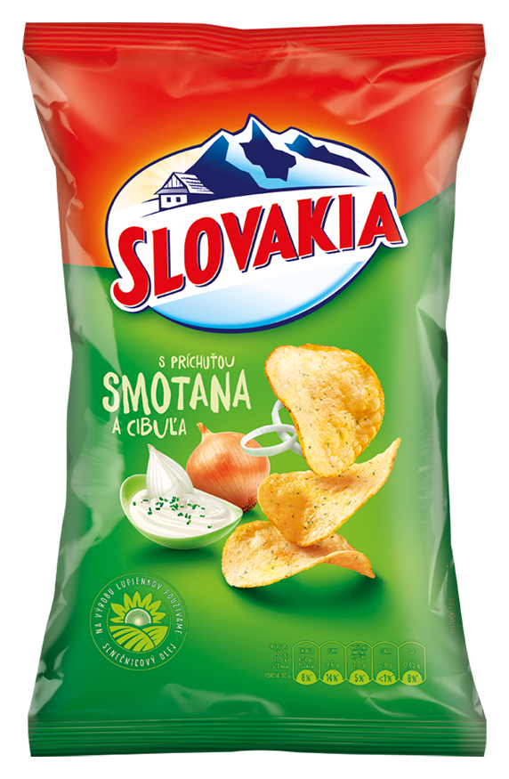 SLOVAKIA chips smotana a cibuľa